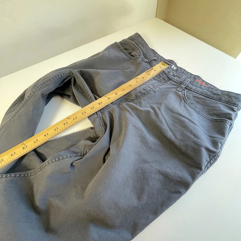 Dockers High Rise Straight Fit Denim‎ Jeans Mens 36 Dark Gray Zip Fly 5-Pockets - Picture 5 of 15